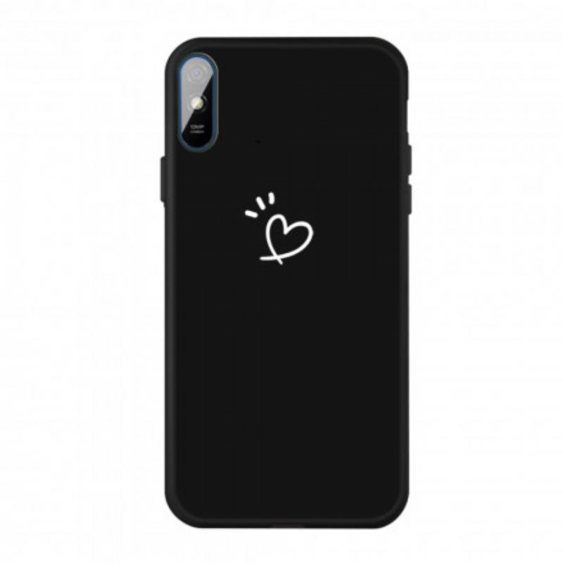 Coque Xiaomi Redmi 9A Silicone Coeur Battant