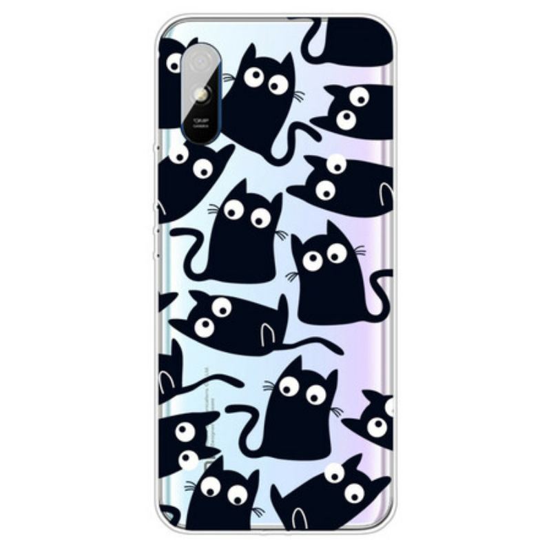 Coque Xiaomi Redmi 9A Souris Noires