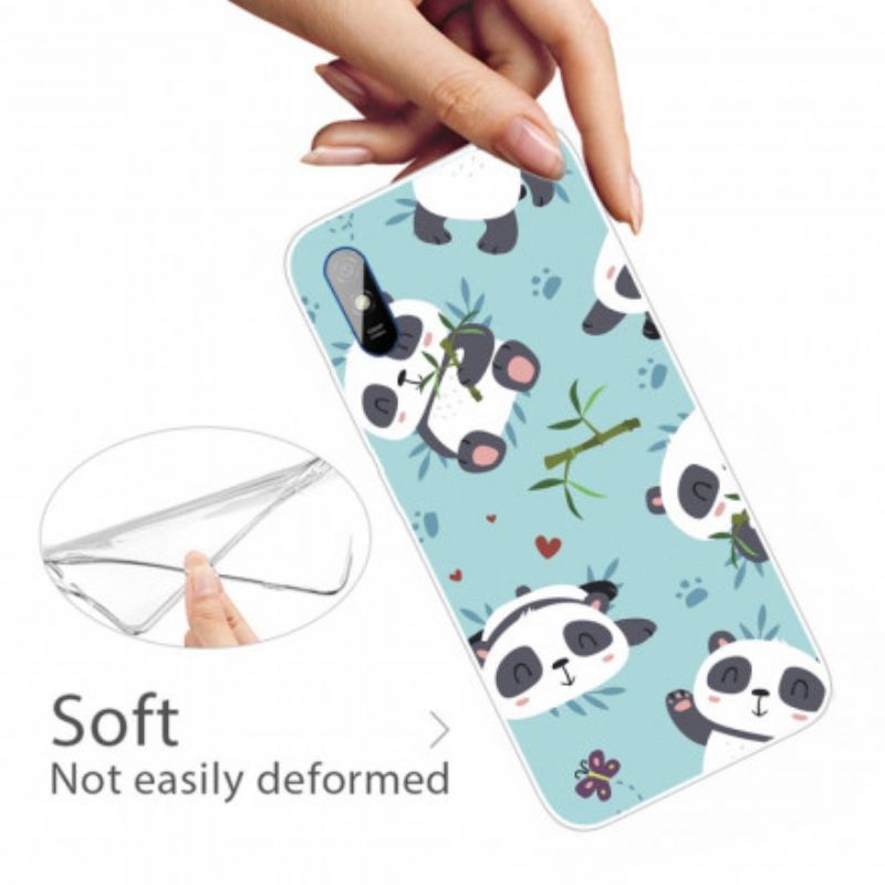 Coque Xiaomi Redmi 9A Tas de Pandas