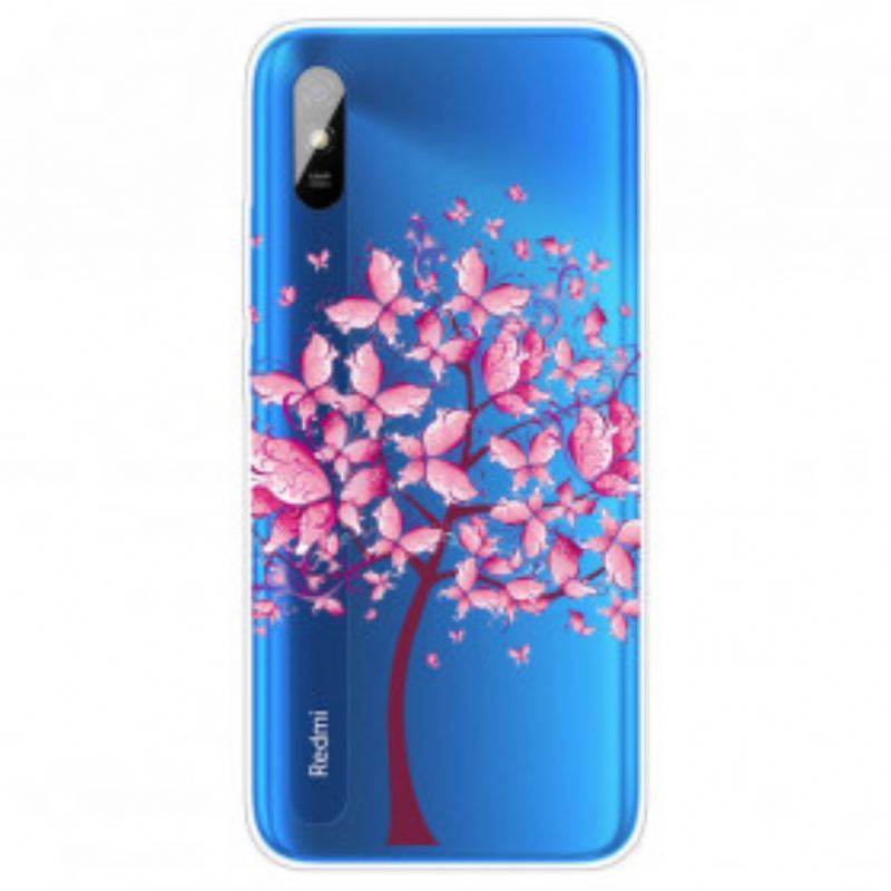 Coque Xiaomi Redmi 9A Top Arbre Rose