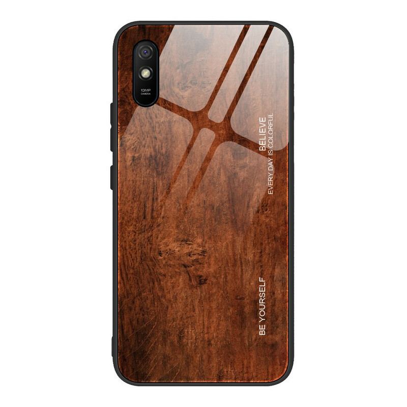 Coque Xiaomi Redmi 9S Verre Trempé Design Bois