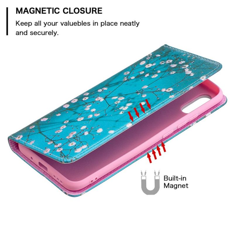 Flip Cover Xiaomi Redmi 9A Branches Fleuries