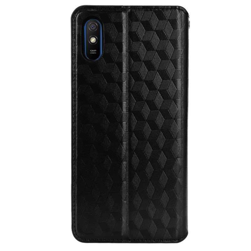 Flip Cover Xiaomi Redmi 9A Effet Cuir Diamant