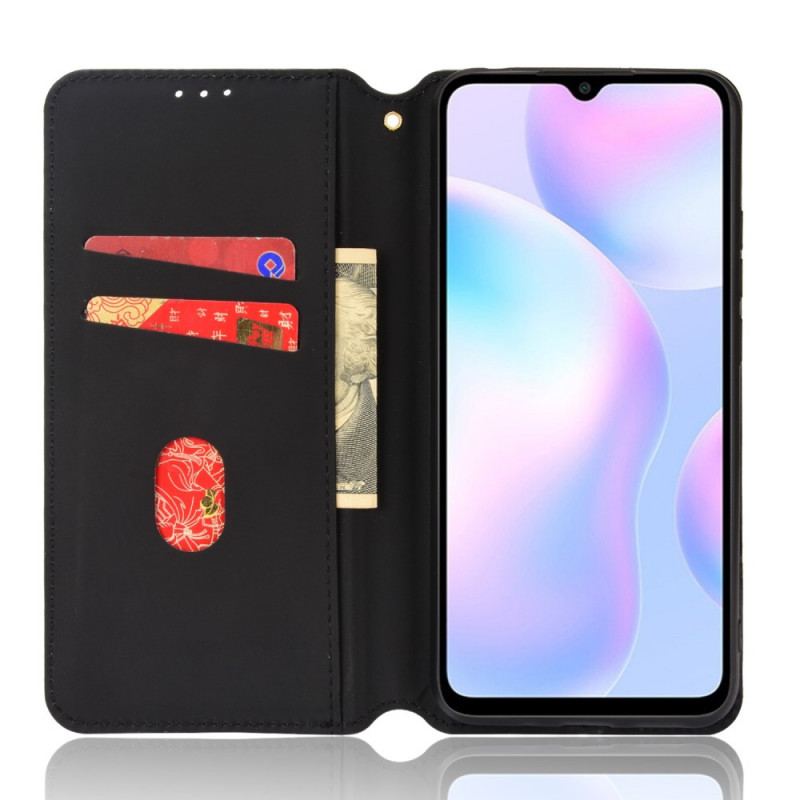 Flip Cover Xiaomi Redmi 9A Effet Cuir Diamant