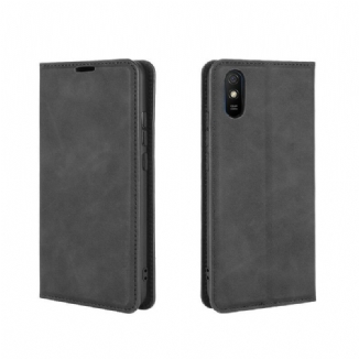 Flip Cover Xiaomi Redmi 9A Effet Cuir Douceur