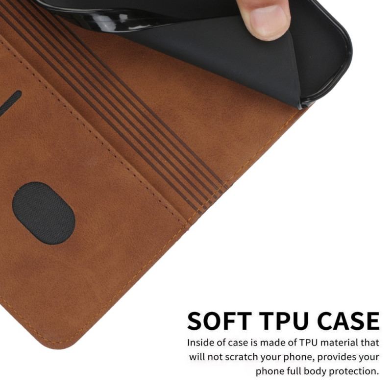 Flip Cover Xiaomi Redmi 9A Effet Cuir Géo