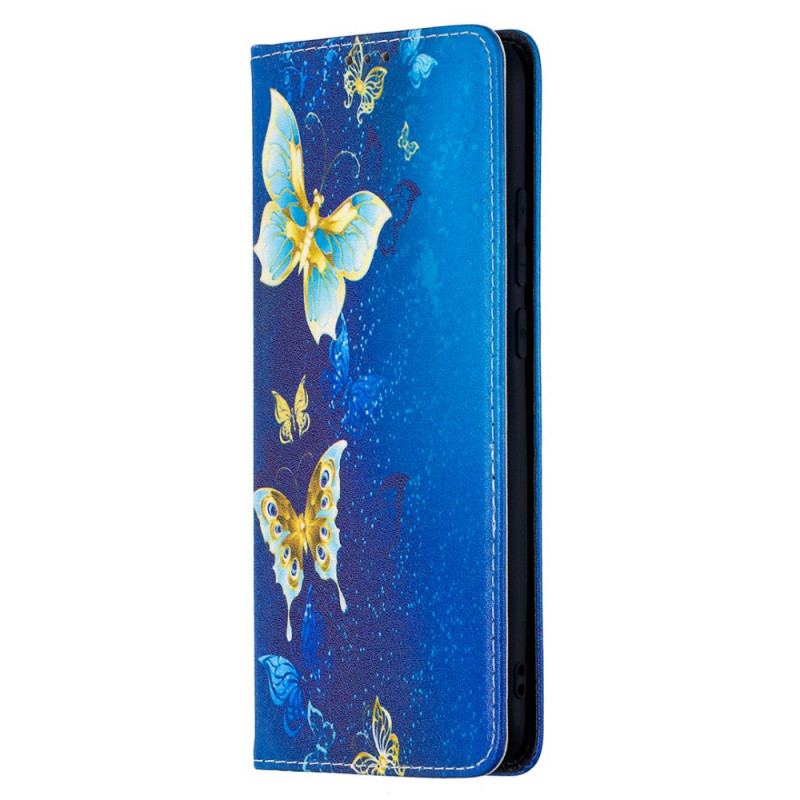 Flip Cover Xiaomi Redmi 9A Papillons Bleus