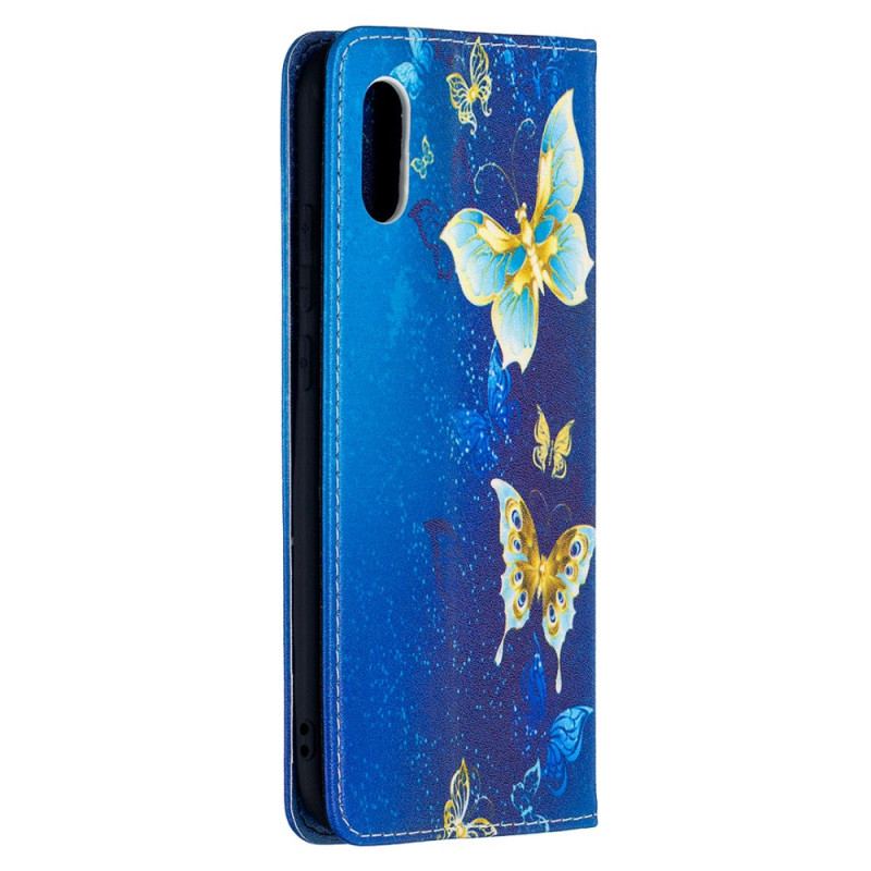 Flip Cover Xiaomi Redmi 9A Papillons Bleus