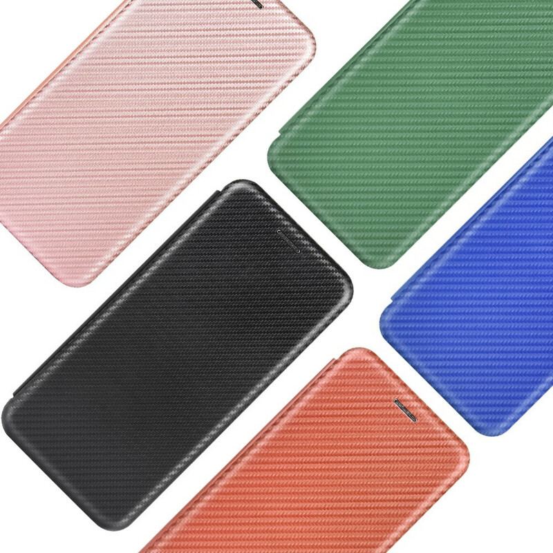 Flip Cover Xiaomi Redmi 9A Silicone Carbone Coloré