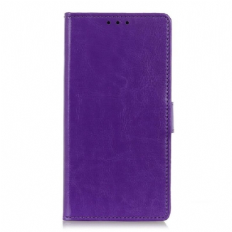 Housse Xiaomi Redmi 9A Effet Cuir Brillant Simple