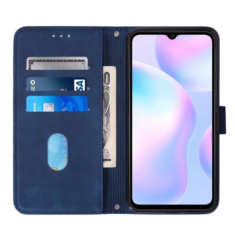 Housse Xiaomi Redmi 9A Effet Cuir Pyramide