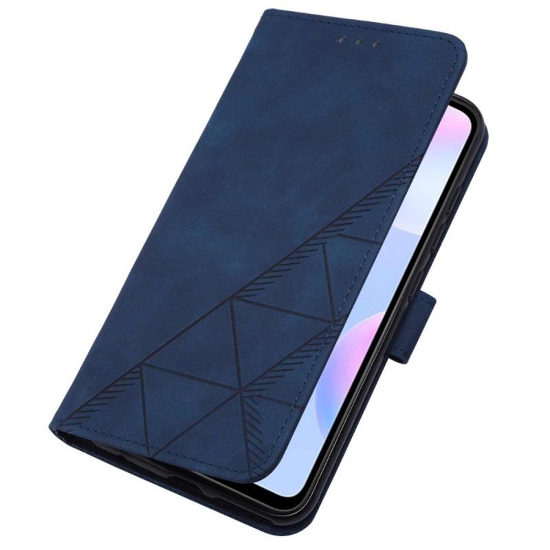 Housse Xiaomi Redmi 9A Effet Cuir Pyramide