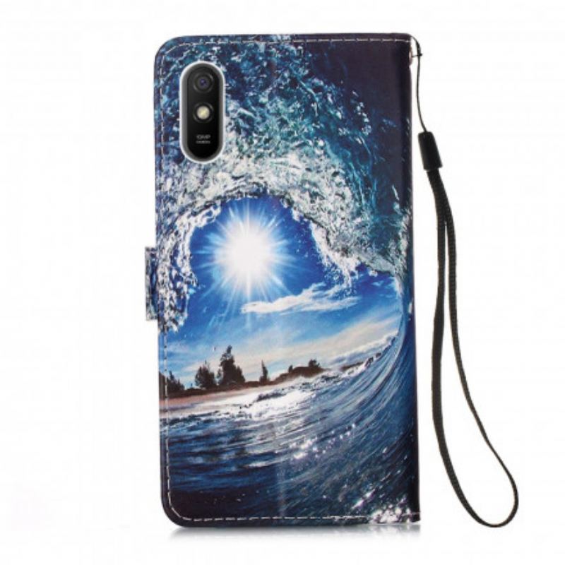 Housse Xiaomi Redmi 9A Rêveries Paysage à Lanière