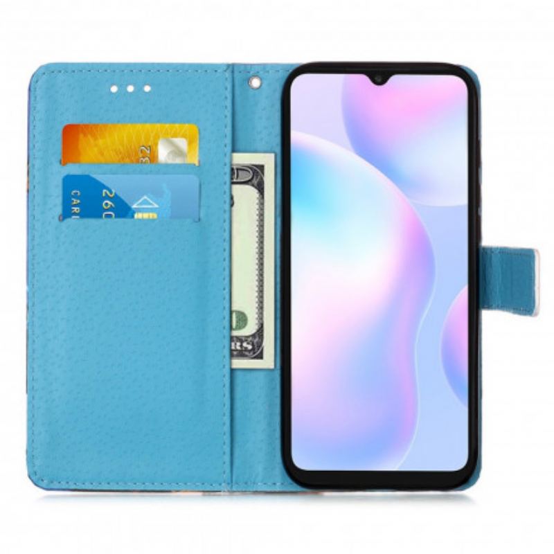 Housse Xiaomi Redmi 9A Rêveries Paysage à Lanière