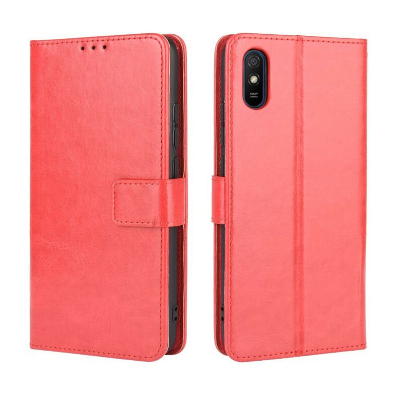 Housse Xiaomi Redmi 9A Simili Cuir Flashy