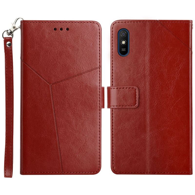 Housse Xiaomi Redmi 9A Style Cuir Géo Y Design