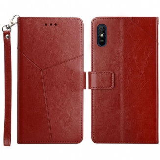 Housse Xiaomi Redmi 9A Style Cuir Géo Y Design