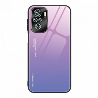 Coque Xiaomi Redmi Note 10/10S/Poco M5s Verre Trempé Be Yourself