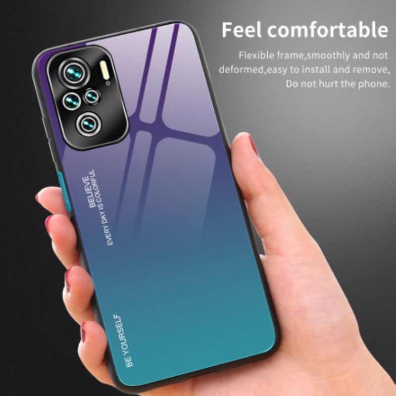 Coque Xiaomi Redmi Note 10/10S/Poco M5s Verre Trempé Be Yourself