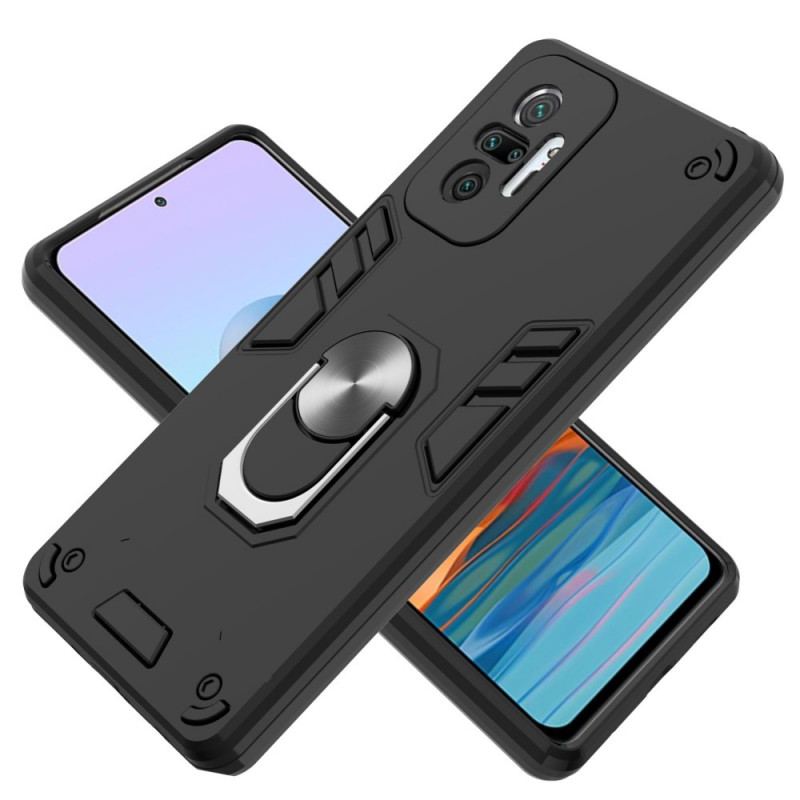 Coque Xiaomi Redmi Note 10 Pro Détachable Anneau-Support Métallisée