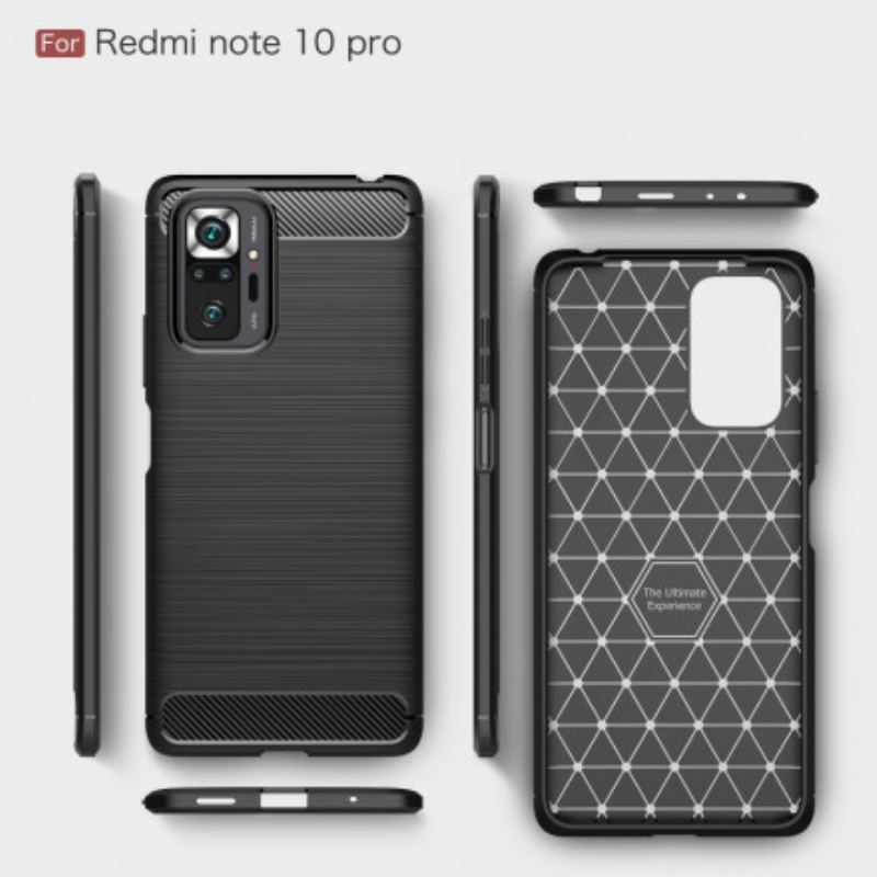 Coque Xiaomi Redmi Note 10 Pro Fibre Carbone Brossée