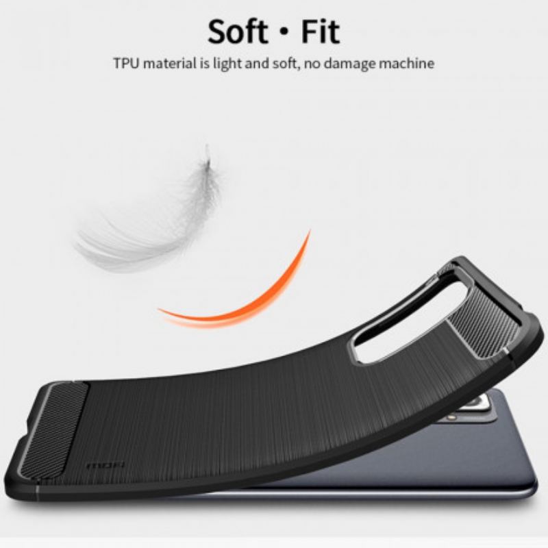 Coque Xiaomi Redmi Note 10 Pro Fibre Carbone Brossée Mofi