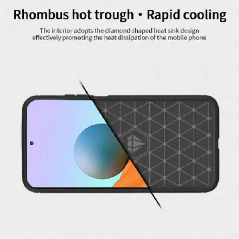 Coque Xiaomi Redmi Note 10 Pro Fibre Carbone Brossée Mofi