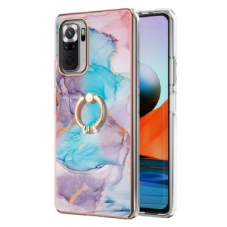 Coque Xiaomi Redmi Note 10 Pro Marbre avec Anneau-Support