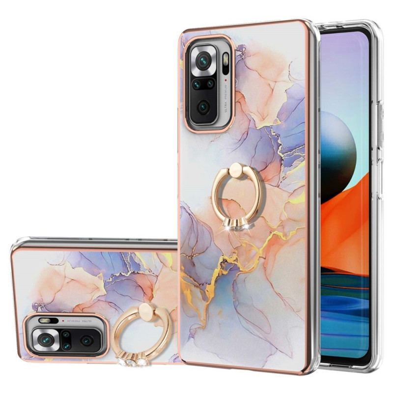 Coque Xiaomi Redmi Note 10 Pro Marbre avec Anneau-Support