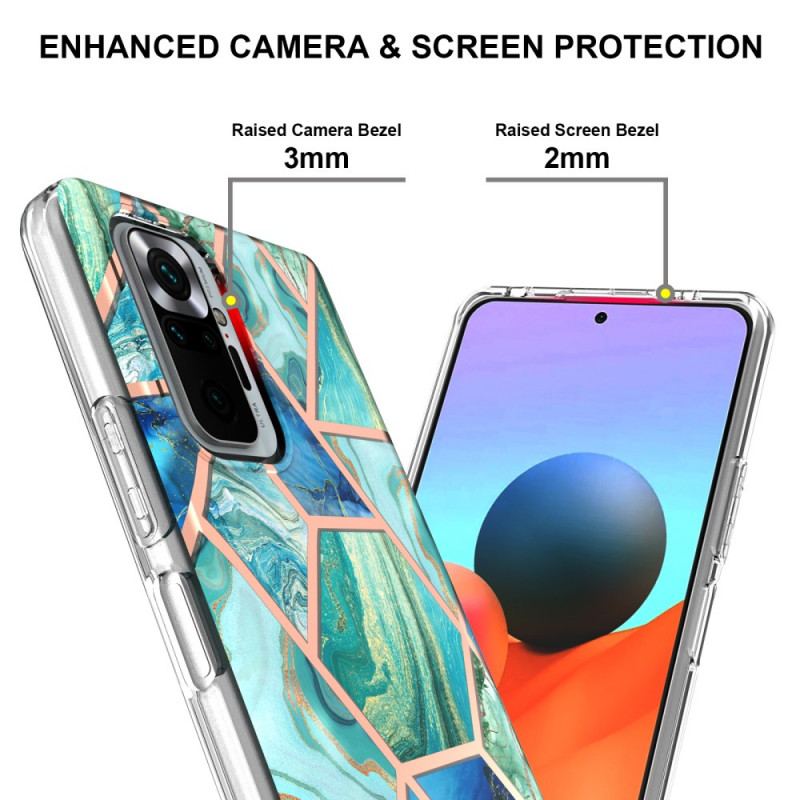 Coque Xiaomi Redmi Note 10 Pro Marbre Géométrie Intense