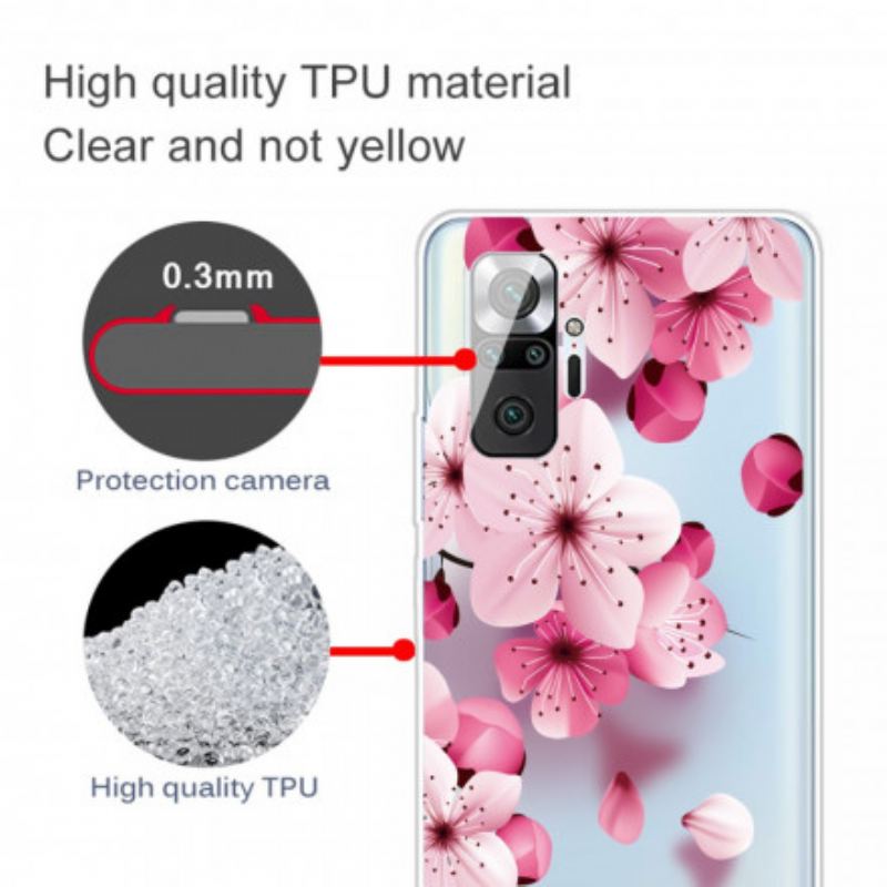 Coque Xiaomi Redmi Note 10 Pro Petites Fleurs Roses