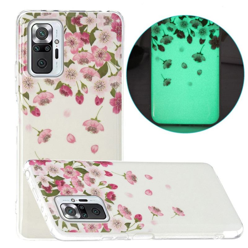 Coque Xiaomi Redmi Note 10 Pro Série Fleurs Fluorescentes