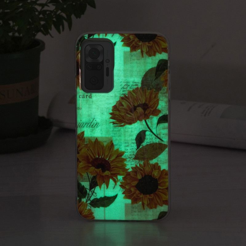 Coque Xiaomi Redmi Note 10 Pro Série Fleurs Fluorescentes