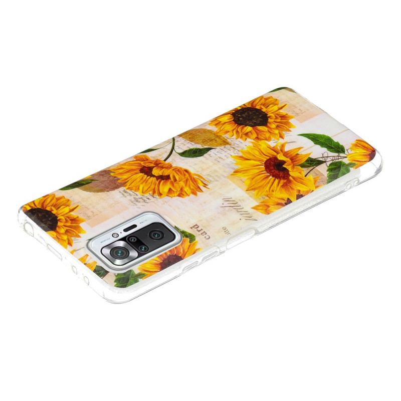 Coque Xiaomi Redmi Note 10 Pro Série Fleurs Fluorescentes