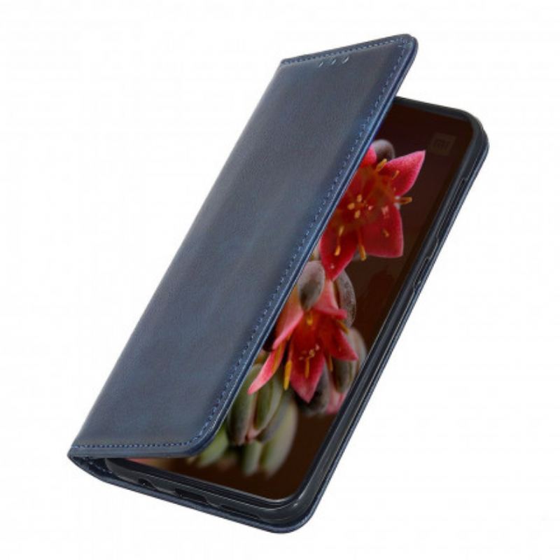 Flip Cover Xiaomi Redmi Note 10 Pro Cuir Fendu Litchi