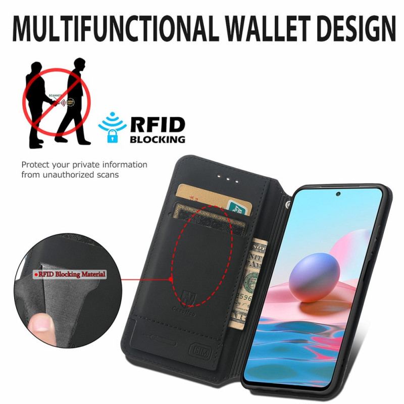 Flip Cover Xiaomi Redmi Note 10 Pro Design RFID Caseneo