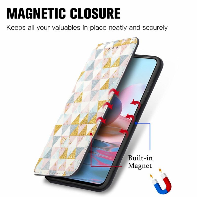 Flip Cover Xiaomi Redmi Note 10 Pro Design RFID Caseneo