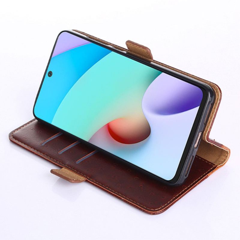 Housse Xiaomi Redmi Note 10 Pro Bicolore Texture Peau d'Autruche