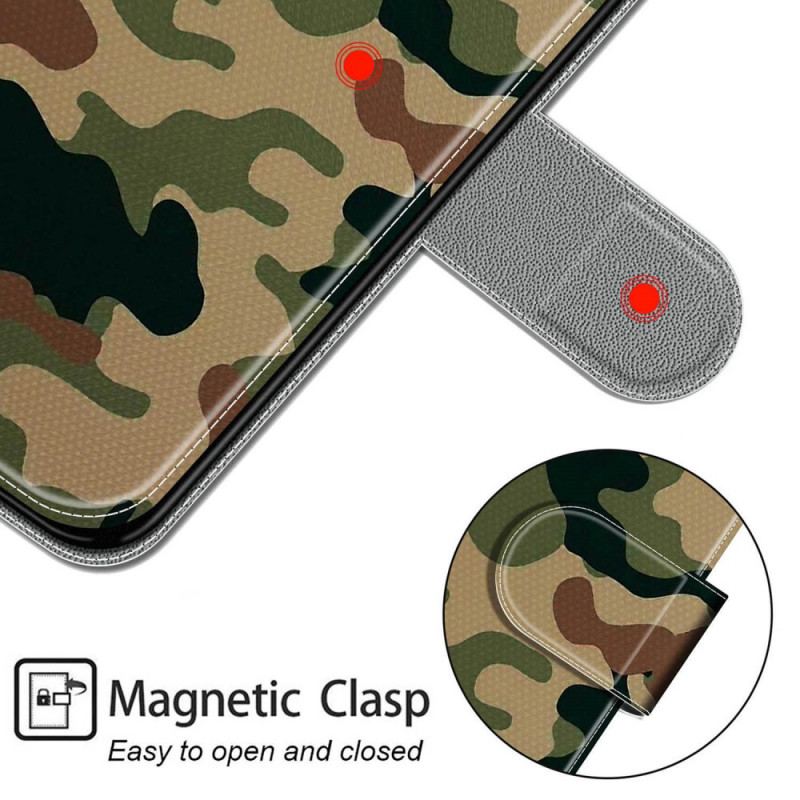 Housse Xiaomi Redmi Note 10 Pro Camouflage Militaire à lanière