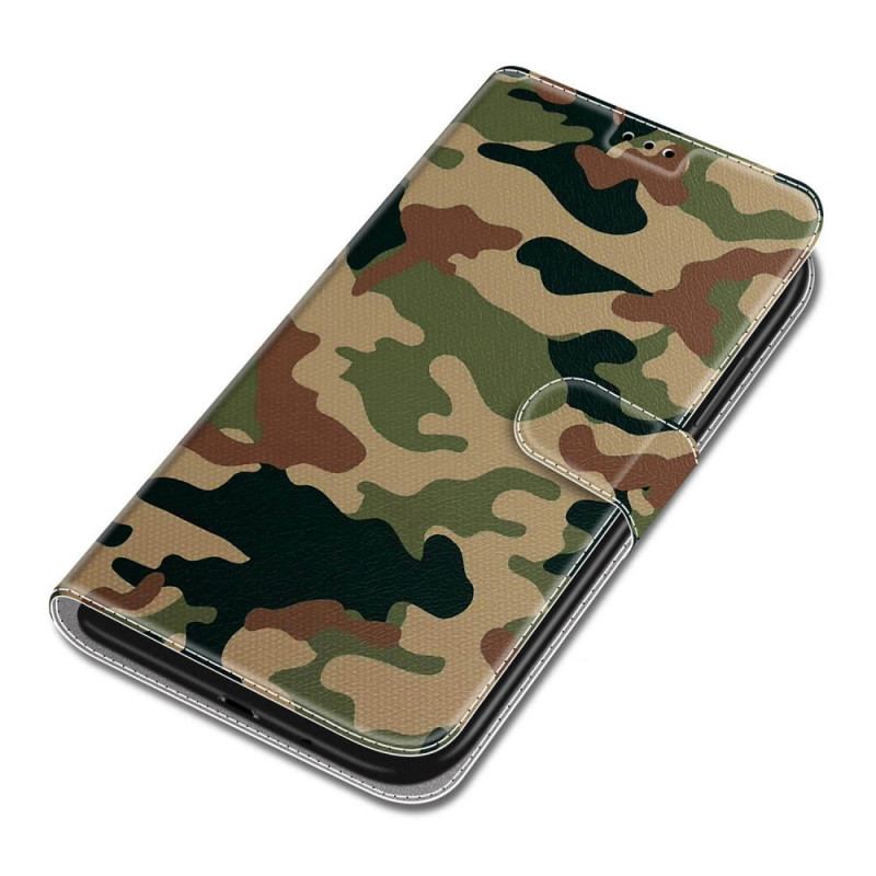 Housse Xiaomi Redmi Note 10 Pro Camouflage Militaire à lanière