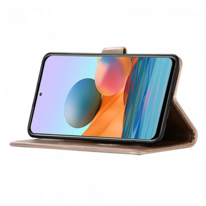 Housse Xiaomi Redmi Note 10 Pro Effet Cuir Attrape Rêves Hibou