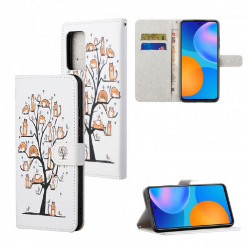 Housse Xiaomi Redmi Note 10 Pro Funky Cats à Lanière