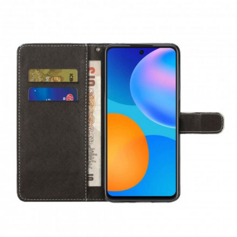 Housse Xiaomi Redmi Note 10 Pro Léopard à Lanière