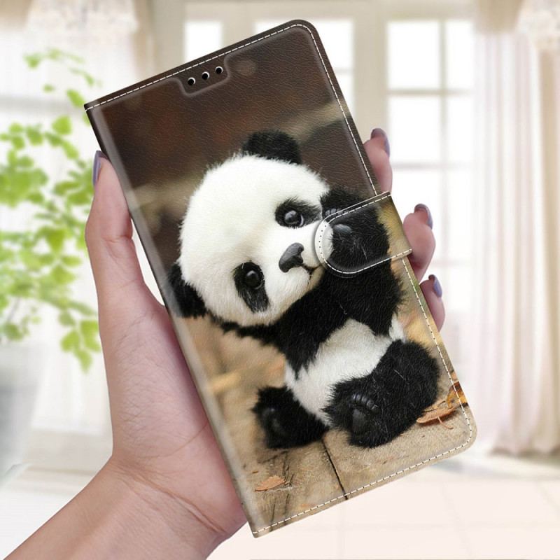 Housse Xiaomi Redmi Note 10 Pro Petit Panda à Lanière