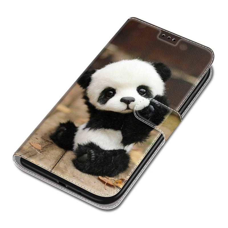 Housse Xiaomi Redmi Note 10 Pro Petit Panda à Lanière