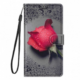 Housse Xiaomi Redmi Note 10 Pro Roses avec Lanière