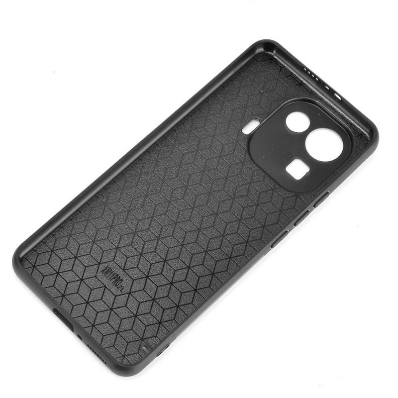 Coque Xiaomi Mi 11 Pro Effet Cuir Couture