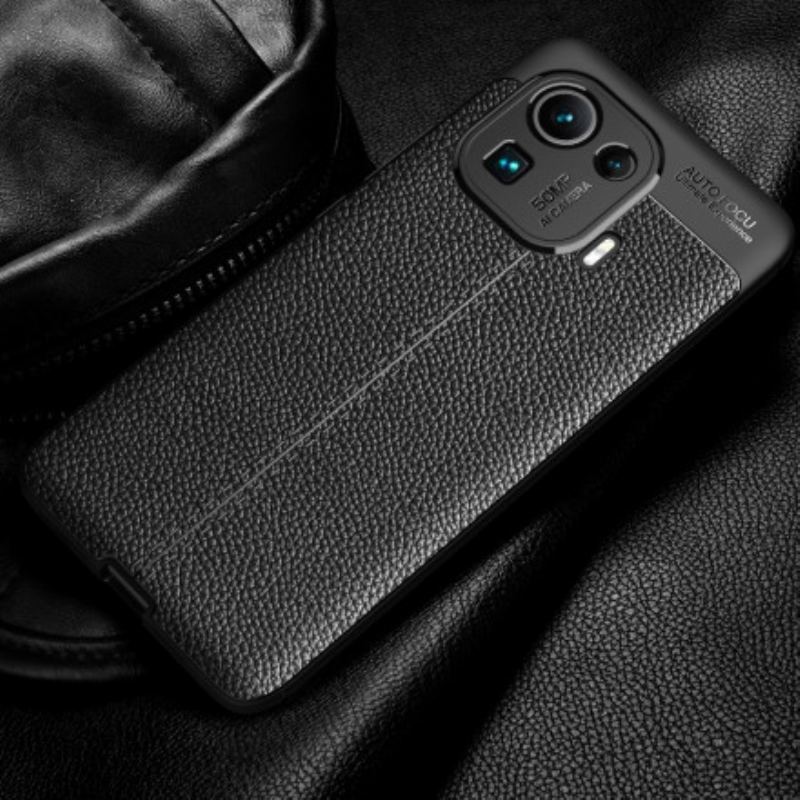 Coque Xiaomi Mi 11 Pro Effet Cuir Litchi Double Line