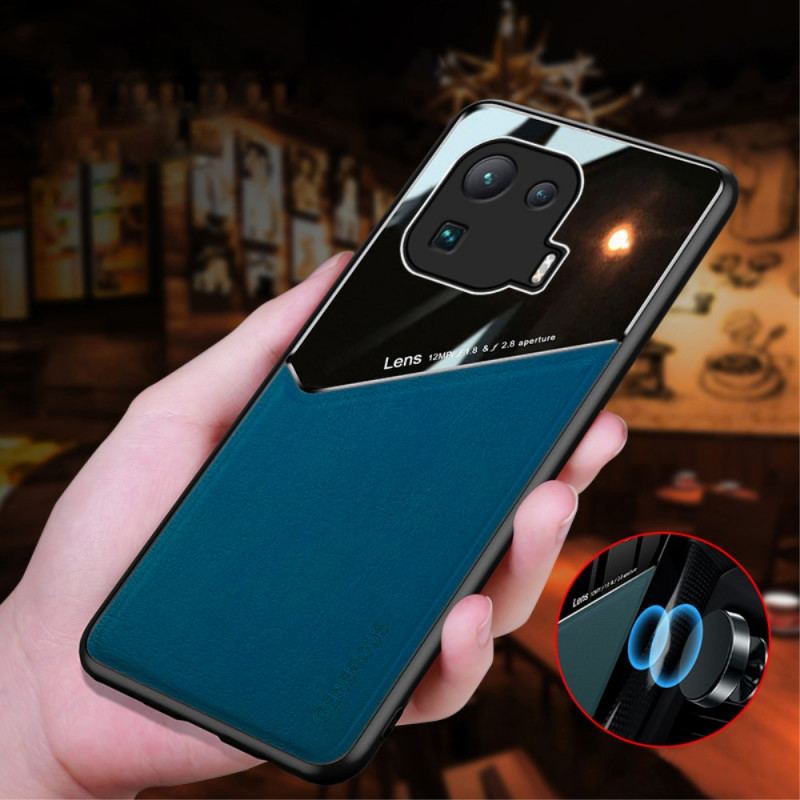 Coque Xiaomi Mi 11 Pro Effet Cuir Magnétique