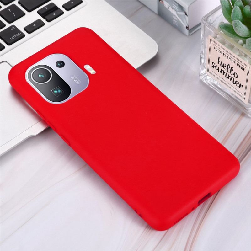 Coque Xiaomi Mi 11 Pro Silicone Liquide Avec Lanière